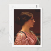 Klassieke Schoonheid witte grens John William Godw Briefkaart (Voorkant / Achterkant)