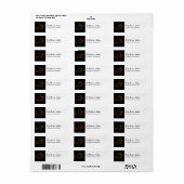 Klassieke Schoonheidssalon Etiket (Full Sheet)