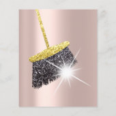 Klassieke Schoonmaakdiensten Huishoudelijke Hulpen Flyer (Achterkant)