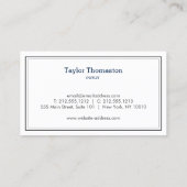 Klassieke schoonmaakservice veren stofdoek wit visitekaartje (Achterkant)