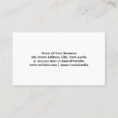 Klassieke schoonmaakster | huishouddiensten visitekaartje (Achterkant)