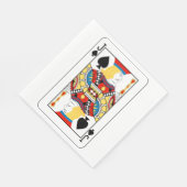Klassieke Schoppen Boer Pokerkaart Servet (Hoek)