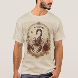 Klassieke Schorpioen Zodiac Schorpioen Kunst T-shirt