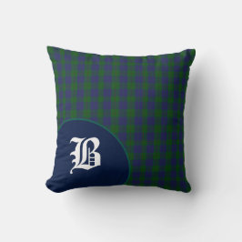 Klassieke Schotse Barclay Tartan Pset Monogram Kussen