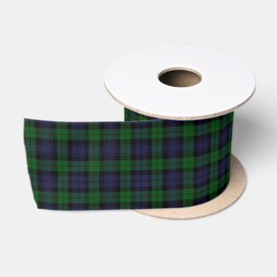 Klassieke Schotse Black Watch Tartan Plaid Satijnen Lint