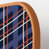 Klassieke Schotse Tartan Plaid Custom Name Pickleball Paddle (Links Detail)