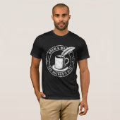 Klassieke Schrijverskoffie Het Recht van de Auteur T-shirt (Voorkant volledig)