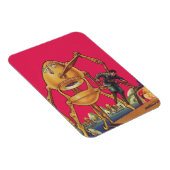 Klassieke Science-Fiction Alien Robot Pakt Man Magneet (Rechterzijde)