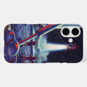 Klassieke Science-Fiction Buitenaardse Wezens Zwaa Case-Mate iPhone Case (Achterkant (horizontaal))