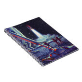 Klassieke Science-Fiction Buitenaardse Wezens Zwaa Notitieboek (Rechterzijde)