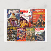 Klassieke science fiction mix briefkaart (Voorkant)