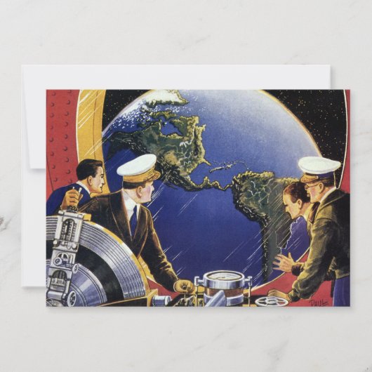 Klassieke Science-Fiction-Ruimtevaarders in een ba (Voorkant)