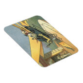 Klassieke Science-Fiction Steampunk Cabriolet Magneet (Rechterzijde)