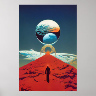Klassieke  science fition Fantasy Portal Poster
