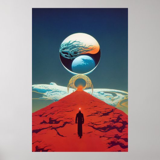 Klassieke  science fition Fantasy Portal Poster (Voorkant)