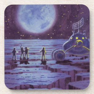 Klassieke Sciencefiction Aardsemaanwagen Buitenaar Drankjes Onderzetter