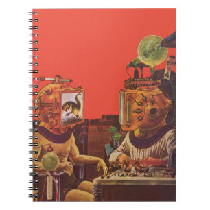 Klassieke Sciencefiction, Alien Stoom Punk Helmen Notitieboek