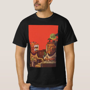 Klassieke Sciencefiction, Alien Stoom Punk Helmen T-shirt