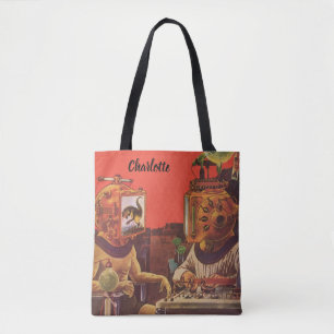Klassieke Sciencefiction, Alien Stoom Punk Helmen Tote Bag