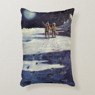 Klassieke Sciencefiction Astronaut Buitenaardse We Accent Kussen