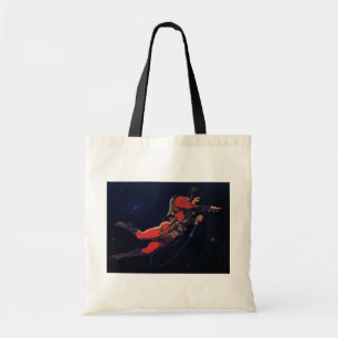 Klassieke Sciencefiction-astronaut in de buitenrui Tote Bag