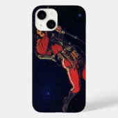 Klassieke Sciencefiction-astronaut in de ruimte Case-Mate iPhone Case (Achterkant)
