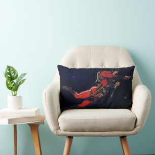 Klassieke Sciencefiction-astronaut in de ruimte Kussen