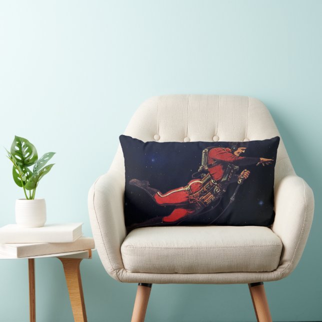 Klassieke Sciencefiction-astronaut in de ruimte Kussen (Stoel)