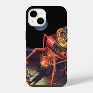 Klassieke Sciencefiction Astronaut met Buitenlands iPhone 14 Hoesje