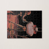 Klassieke Sciencefiction Astronaut Schudt Hand Bui Legpuzzel (Horizontaal)