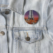 Klassieke sciencefiction, astronauten, kever, alie ronde button 5,7 cm (In situ)