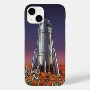 Klassieke sciencefiction, astronauten Kever Buiten Case-Mate iPhone Case