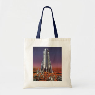 Klassieke sciencefiction, astronauten Kever Buiten Tote Bag