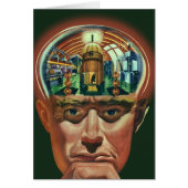 Klassieke sciencefiction, buitenaards brein in lab (Voorkant)