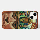 Klassieke sciencefiction, buitenaards brein in lab Case-Mate iPhone case (Achterkant (horizontaal))