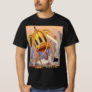 Klassieke Sciencefiction Buitenaardse Oorlog Invas T-shirt