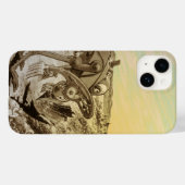 Klassieke Sciencefiction Buitenaardse Planeet Bouw Case-Mate iPhone Case (Achterkant (horizontaal))