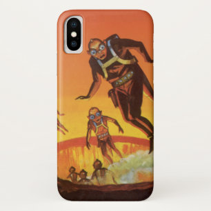 Klassieke sciencefiction, buitenaardse wezens in v Case-Mate iPhone case