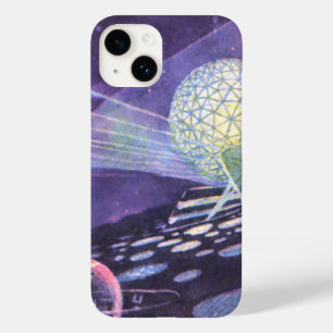 Klassieke sciencefiction, een gloeiende bol met bu Case-Mate iPhone case