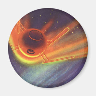 Klassieke sciencefiction, gloeiende raket in de ru magneet