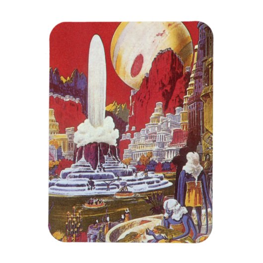 Klassieke sciencefiction, het verloren Atlantis Magneet (Verticaal)