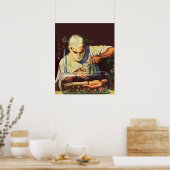 Klassieke sciencefiction, laboratorium gestoorde w poster (Keuken)