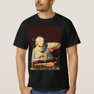 Klassieke sciencefiction, laboratorium gestoorde w t-shirt