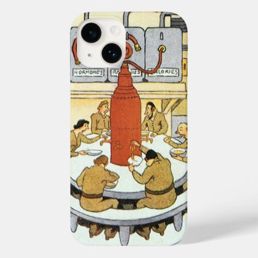 Klassieke sciencefiction, laboratoriumwetenschappe Case-Mate iPhone case (Achterkant)
