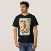 Klassieke sciencefiction, laboratoriumwetenschappe t-shirt (Voorkant volledig)
