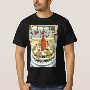 Klassieke sciencefiction, laboratoriumwetenschappe t-shirt