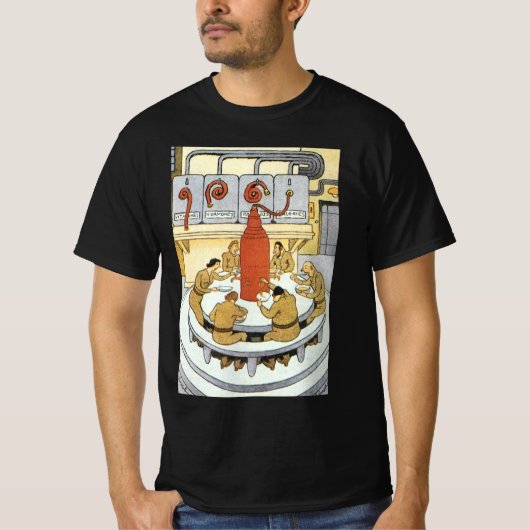 Klassieke sciencefiction, laboratoriumwetenschappe t-shirt (Voorkant)