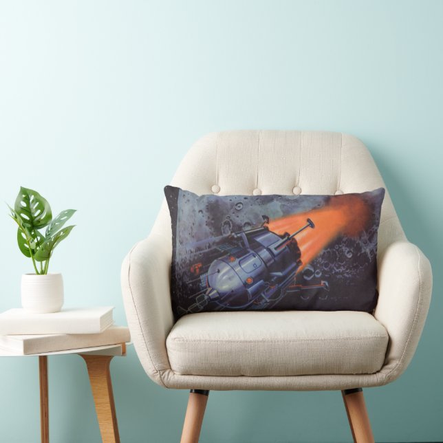 Klassieke sciencefiction, Maanraket die opstijgt Kussen (Stoel)