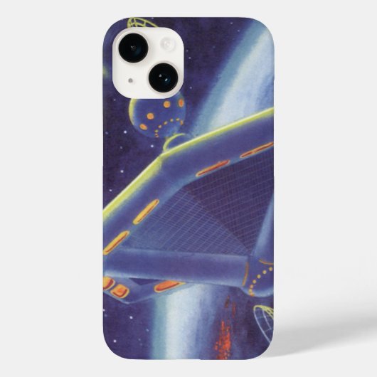 Klassieke Sciencefiction Om de Aarde Cirkelend Rui Case-Mate iPhone Case (Achterkant)