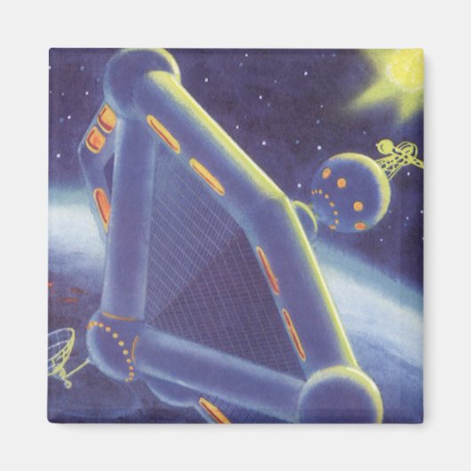 Klassieke Sciencefiction Om de Aarde Cirkelend Rui Magneet (Voorkant)